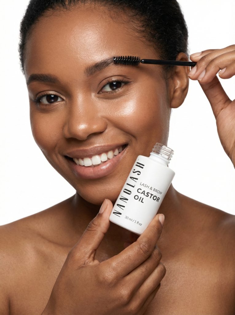 nanolash olej rycynowy na rzesy i brwi